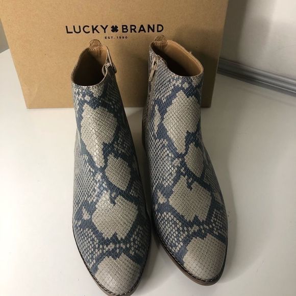 NEW Lucky Brand Chinchilla LK-LENREE ankle Booties - Picture 4 of 5
